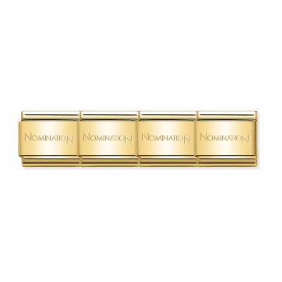 Nomination COMPOSABLE CLASSIC Coloured Base Bracelets Branded Gold (13 links) 030001/SI/008-13