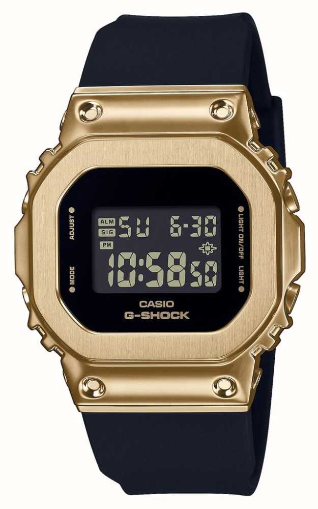 Casio Unisex Gold Case Black Strap Watch GM-S5600GB-1ER - First