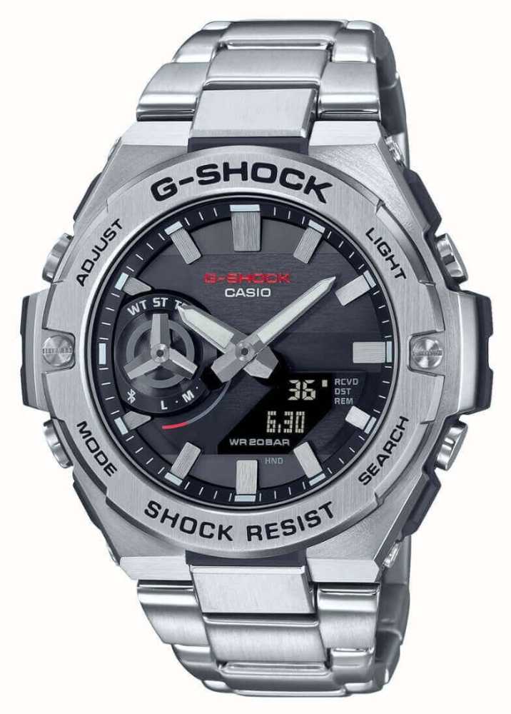Casio G-Steel B500 Series Grey Dial Solar Powered Watch GST-B500D-1AER