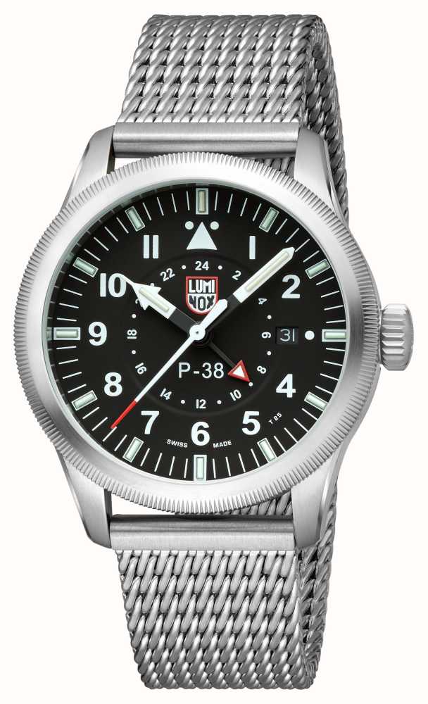 Luminox P-38 Lightning 9520 Series 42mm Steel Mesh XA.9522 - First