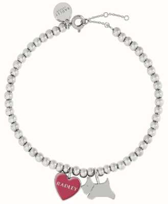 Radley Jewellery Ladies Love Letters Bas Metal Red Heart Bracelet RYJ3163S
