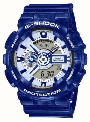 Casio Men's Blue and White Pottery Series Watch GA-110BWP-2AER