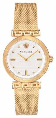 Versace MEANDER | White Dial | Gold PVD Mesh Bracelet VELW00820
