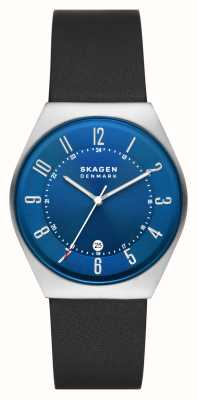 Bracelet First Class - Grenen Mesh Watches™ Skagen Dial SKW6837 Blue Men\'s | CAN Black Solar | Steel