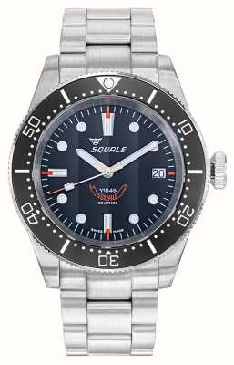 Squale 1545 Black Dial | Stainless Steel Bracelet 1545BKBKC.AC