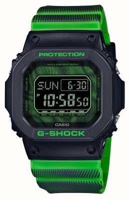 Casio G-Shock | Time Distortion Series | Green Resin Strap DW-D5600TD-3ER