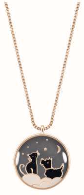 Radley Jewellery Night Sky Cat and Dog Pendant Necklace | Rose Gold Tone RYJ2366S