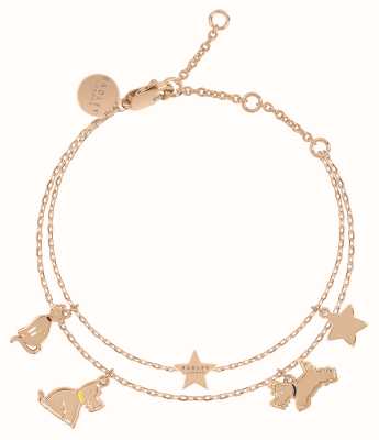 Radley Jewellery Cat and Dog Charm Bracelet | Rose Gold Tone RYJ3200S