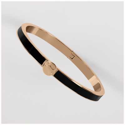 Radley Jewellery Cuba Street Bangle | Rose Gold Tone | Navy 'Ink' Insert RYJ3202S