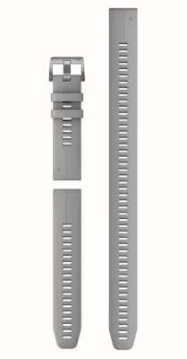 Garmin QuickFit® 22 Watch Strap Only - Powder Grey Silicone (3-piece Dive Set) 010-13113-03