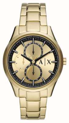 Armani Exchange Men\'s | Grey Dial | Moonphase | Gold-Tone Stainless Steel  Bracelet AX1737 - First Class Watches™ CAN