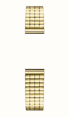 Herbelin Antarès Interchangeable Watch Bracelet - Gold PVD Steel Cube Link - Strap Only BRAC17444P