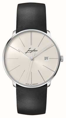 Junghans Meister fein Automatic Signatur | Light Grey Dial | Black Leather Strap 27/4355.00