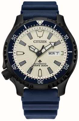 Citizen Men's Promaster Diver | Automatic | White Dial | Blue Polyurethane Strap NY0137-09A