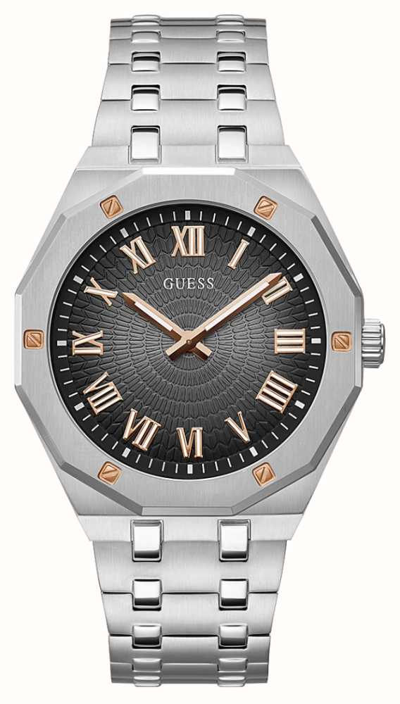 Guess men's stainless steel hotsell bracelet watch