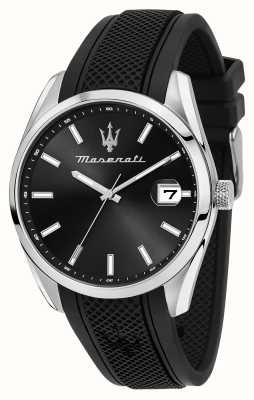 Attrazione Black Class First Men\'s CAN R8853151001 Stainless Watches™ Bracelet Dial Black Steel - Maserati / (43mm)