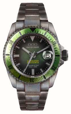 Out Of Order Green Automatico Quaranta (40mm) Green Dial / Aged Stainless Steel OOO.001-21.VE