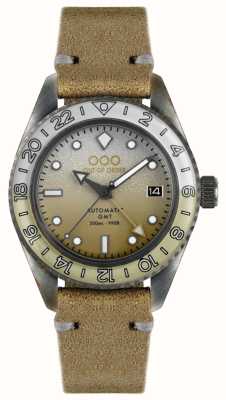 Out Of Order Margarita Automatic GMT (40mm) Ocher Dial / Light Brown Leather OOO.001-25.MAR