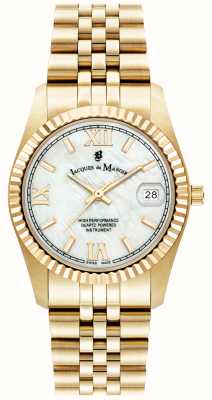 Jacques Du Manoir Ladies Inspiration Roman 34mm Gold Watch JWL01302