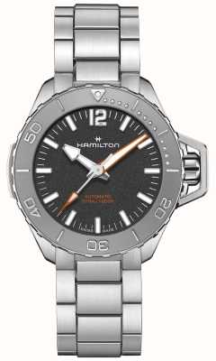 Hamilton Khaki Navy Frogman Automatic (41mm) Black Dial / Stainless Steel Bracelet H77485130