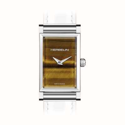 Herbelin Antarès Watch Case - Tigers Eye Dial / Stainless Steel - Case Only H17444APS07