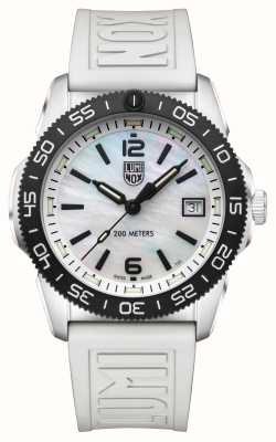 Luminox Pacific Diver Ripple (39mm) Mother of Pearl Dial / Stainless Steel Bracelet + Pink Rubber XS.3128M.SET
