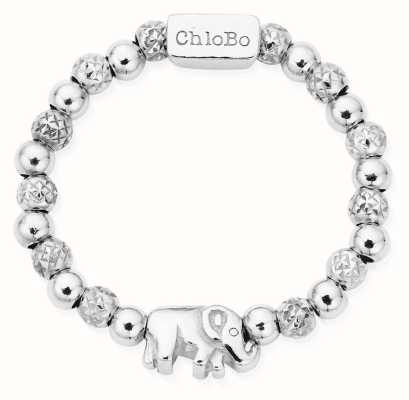ChloBo Mini Lucky Elephant Ring Size Medium Sterling Silver SR24038