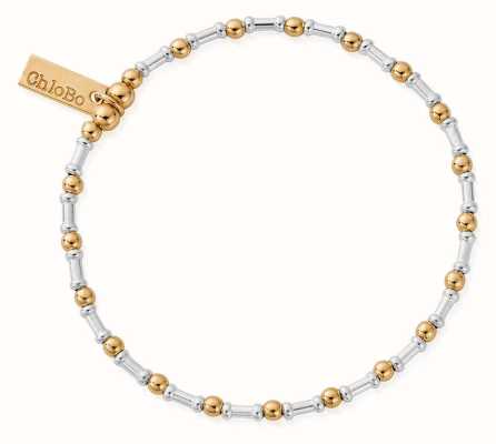 ChloBo Gold and Silver Mixed Metal Rhythm Of Water Bracelet GMBRHYTHM