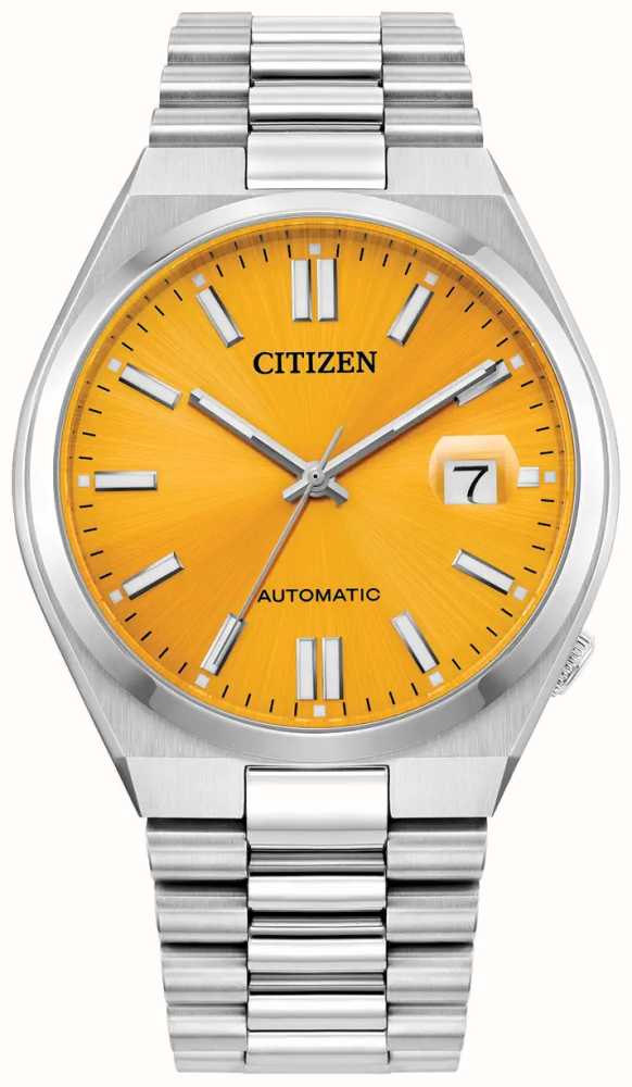 Citizen Tsuyosa Automatic (40mm) Sunray Yellow Dial / Stainless Steel  NJ0150-56Z