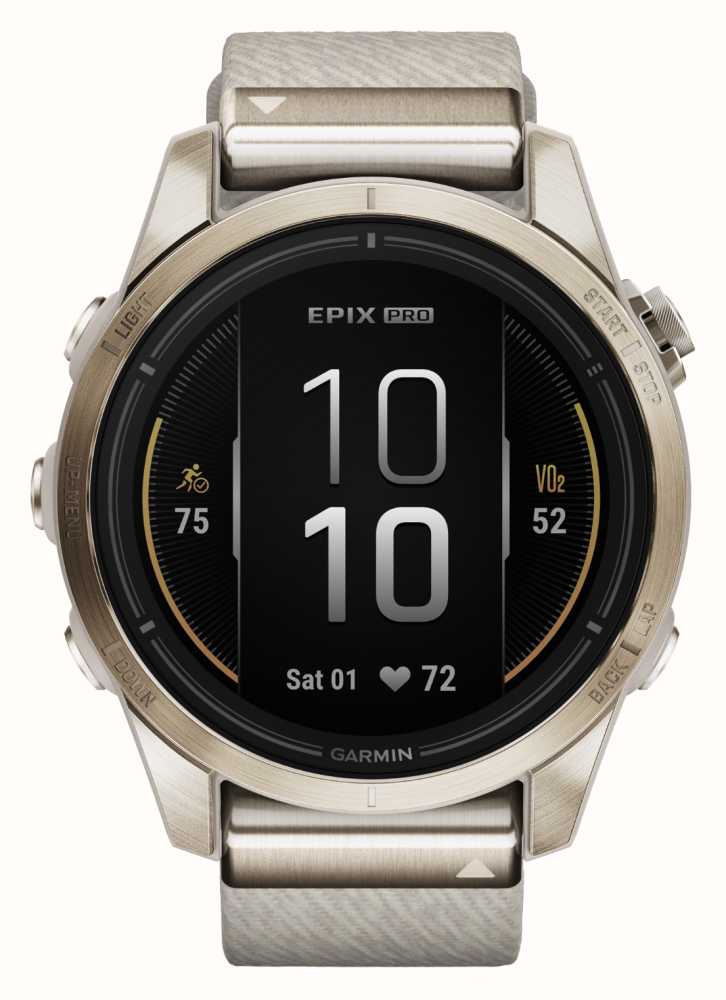 Garmin epix Pro (Gen 2) Sapphire Edition GPS Watch - Soft Gold/Light Sand,  42mm for sale online