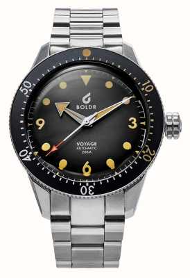 BOLDR Voyage Mediterranean Automatic (40mm) Black Dial / Stainless Steel VOY-MED-40-20