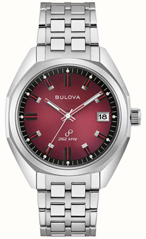 Bulova red face outlet watch