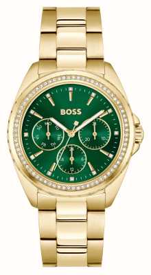 BOSS | Men's | Santiago | Black Dial | Black Leather Strap | 1513864 -  First Class Watches™ CAN