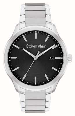 Calvin Klein Impact Men\'s CAN 25200359 Stainless - Steel Class Bracelet (44mm) Black Dial Watches™ Black First 
