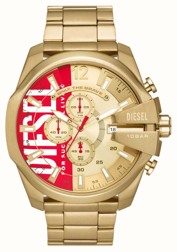 Diesel watches 10 hot sale bar gold