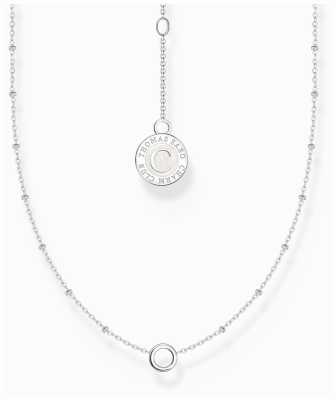 Thomas Sabo Member Charm necklace with round pendant and little balls silver X0289-00-21-L37