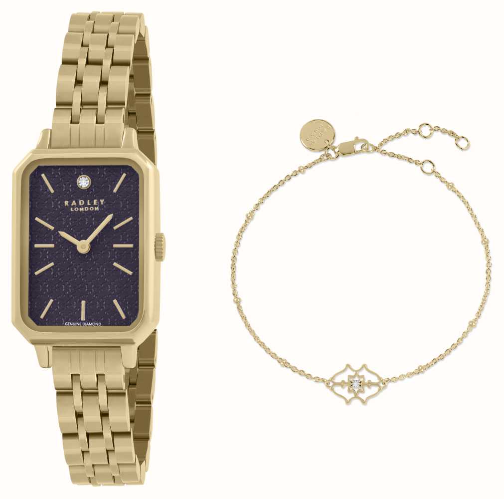 Ladies gold best sale rectangular watch