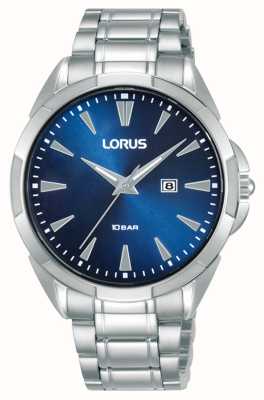 Lorus / Sports - 100m RH961NX9 CAN Blue First Steel Quartz Dial Watches™ Class Sunray (40mm) Stainless