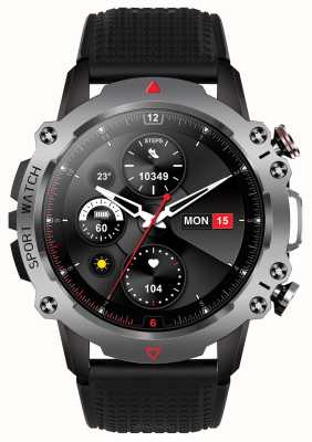 STORM S-HERO Titanium Smartwatch (47mm) Digital Dial / Black Silicone Strap 47535/TI