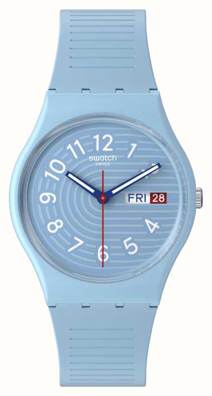 Swatch TRENDY LINES IN THE SKY (34mm) Blue Dial / Blue Silicone 