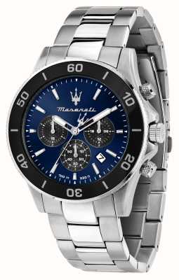 Maserati Men's Competizione (43mm) Blue Chronograph Dial / Stainless Steel Bracelet R8873600009