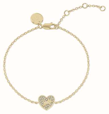 Radley Jewellery 18ct Gold Plated Pavé Stone Heart Bracelet RYJ3386S