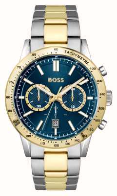 BOSS Men's Allure (44mm) Blue Dial / Two-Tone Stainless Steel Bracelet 1514163