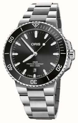 ORIS Aquis Date Automatic (43.5mm) Black Dial / Stainless Steel Bracelet 01 733 7789 4154-07 8 23 04PEB