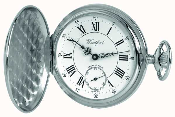 Woodford | Full Hunter | Chrome Finished | Pocket Watch | 1012
