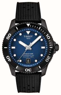 Tissot Seastar 1000 Powermatic 80 (40mm) Graded Blue Dial / Black Rubber Strap T1208073704100