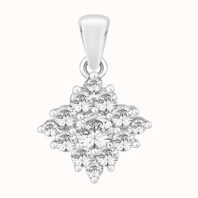 Perfection Crystals Diamond Shaped Cluster Pendant (0.75ct) P4629-SK