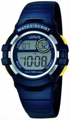 Lorus Digital Watch Blue Rubber Strap R2381HX9