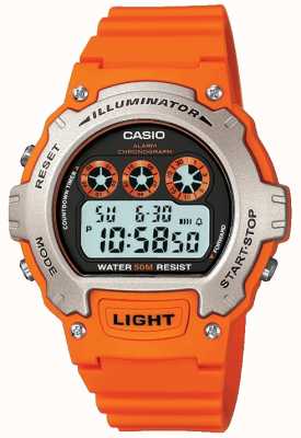 Casio Sports Alarm Unisex Illuminator Chronograph W-214H-4AVEF