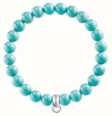 Thomas Sabo Sterling Silver and Turquoise Bracelet X0213-404-17-L16,5